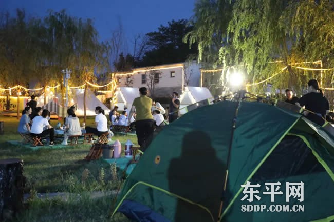 东平街道塘坊村民宿吹起露营风