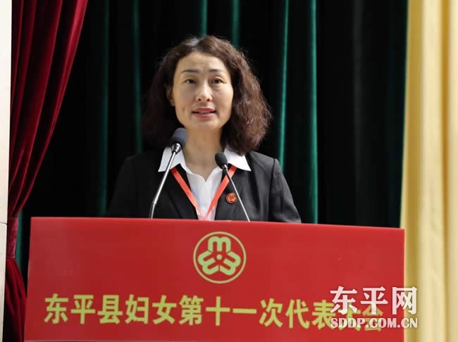东平县妇联党组书记、主席薛萍