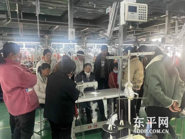 东平县第一期纺织服装从业人员技能培训班开班